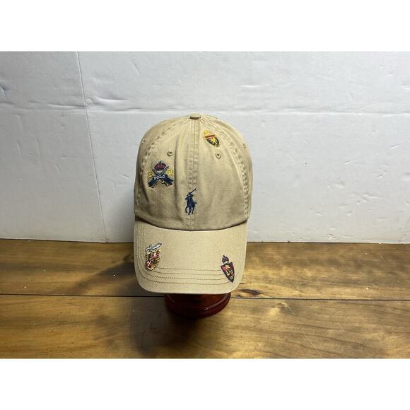 Polo Ralph Lauren Other - Polo Ralph Lauren Baseball Hat Cap - Khaki with multi ponies, horses